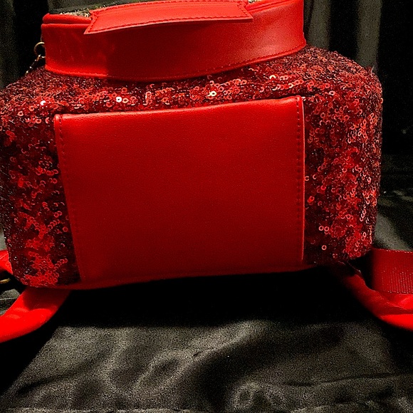 Brand new with tags. Red sequins Evil Queen Loungefly backpack. - Picture 9 of 9
